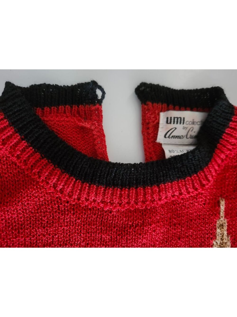 UMI Collections by Anne Crimmins Knit Pullover Medium Hong Kong Vintage - Picture 8 of 12